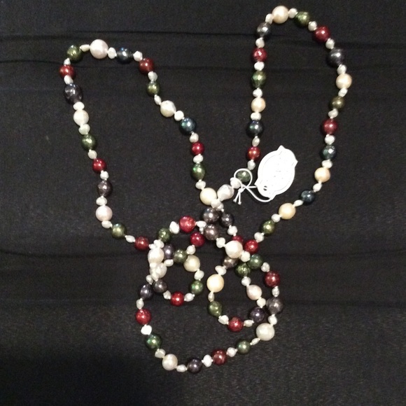New IRIS & LILY Multicolor Pearl NECKLACE 46” Long main image 7